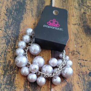 Paparazzi Silver Pearl Chain Bracelet